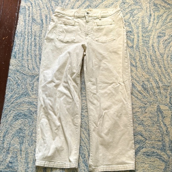 Madewell The Emmett Wide-Leg Full Length Jean: Patch Pocket Edition 32 - Picture 5 of 9